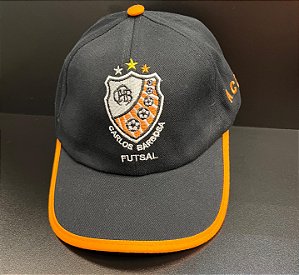 BONÉ PRETO/LARANJA ADULTO