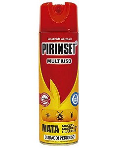 Inseticida Aerosol Pirinset Multiuso 300ml 12 unidades