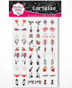 Cartelão 3D - Diversos vermelhos
