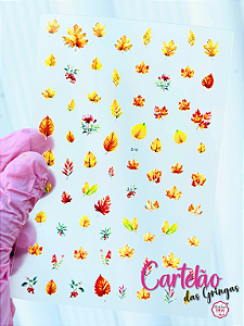 Flores de Outono - Cartelão das Gringas