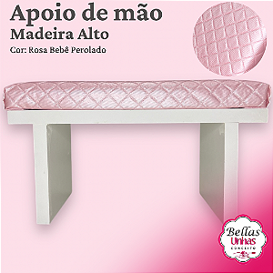 Apoio de Mão Mdf - Rosa Bb Perolado