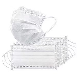 Kit c/ 10 máscaras Descartáveis Branca