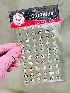 Cartelão 3D - Margaridas com Pedrarias