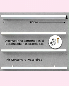 Kit 4 Expositor de Esmalte