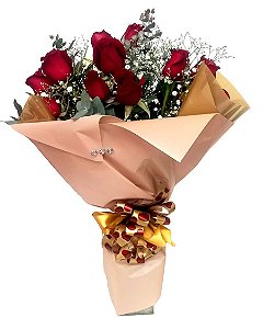 Buquês com 12 Rosas