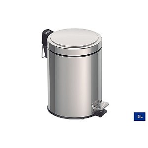 LIXEIRA ACO INOX C/PEDAL BRASIL 5L 94538/105