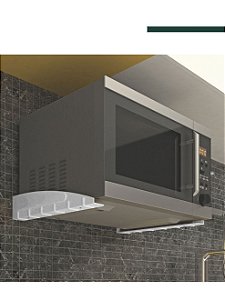 Suporte de Parede Multiuso para Micro-ondas  Filtro Estante TV Branco
