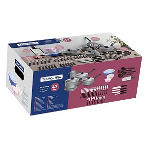 KIT COZINHA 47PC CINZA - 20297/612