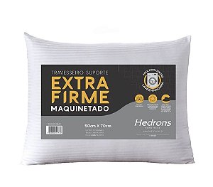 TRAVESSEIRO MAQUINETADO SUPORTE EXTRA FIRME - 50cm x 70cm
