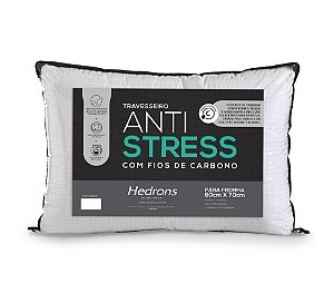 TRAVESSEIRO ANTISTRESS - 50  x 70  BRANCO
