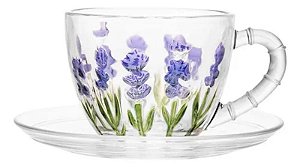 XICARA DE CAFE C/PIRES LAVANDA 80ML 221460