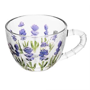 XICARA CHA C/PIRES LAVANDA PAINTING 221459