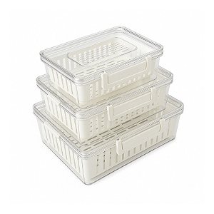 CONJUNTO 03 POTES HERMETICOS TRC1292