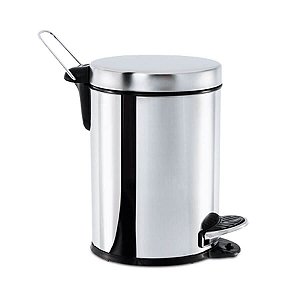 LIXEIRA INOX C/PEDAL E BALDE 3L 3040/201