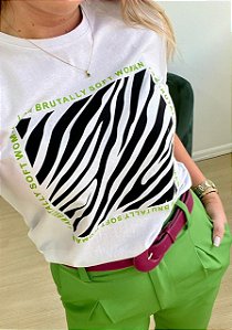 T-shirt Zebra 100% Algodão