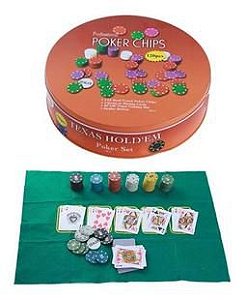 Jogo De Lata Poker Texas Hold'em Poker Set