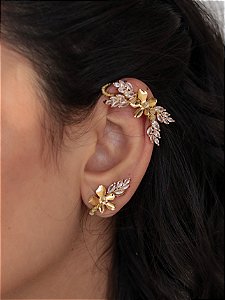 Ear Cuff Merlina Dourado