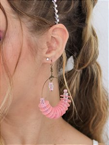 Brinco Argola Paetês (várias cores)