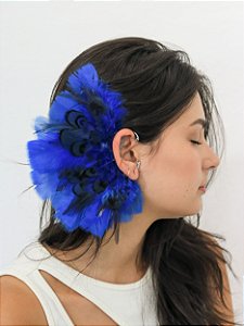 Ear Cuff Penas Azul