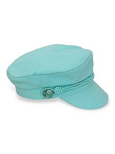 Chapéu Fiddler Cap: Quepe Eco Verde Água