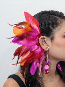 Ear Cuff Chama Carnaval