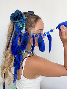 Bico de Pato Flores Azul Royal