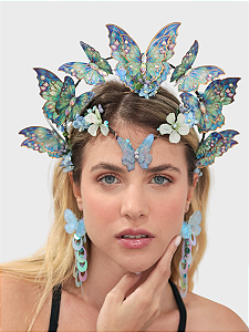 Tiara Fada Encantada Azul