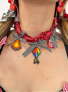 Choker Bandana Pula a Fogueira
