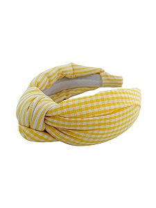 Tiara Chloe Listrada Vichy Amarelo