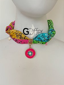 Choker Bandana Olho Grego