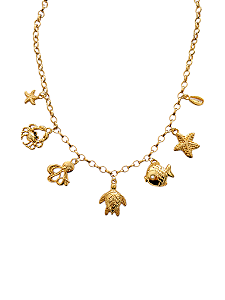 Colar Charms Fundo do Mar