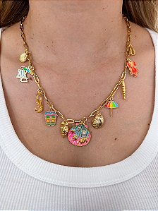 Colar Charms Dia de Praia