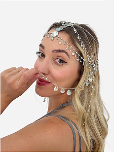 Headpiece Sereia de Prata