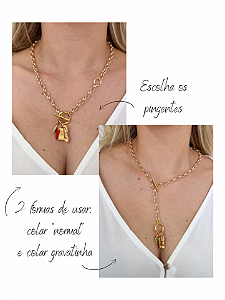 Colar 2 em 1 Meu Talismã 2026 - Personalizável