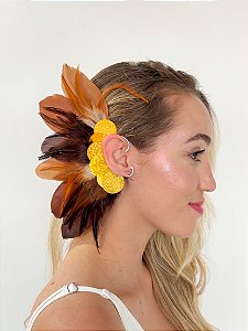 Ear Cuff Aurora Terra Dourada