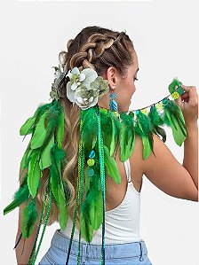 Bico de Pato Orquídea Verde Folha