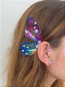 Ear Cuff Borboleta Holo Duo