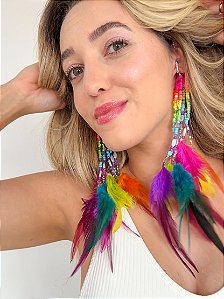 Ear Cuff Miçangas Neon