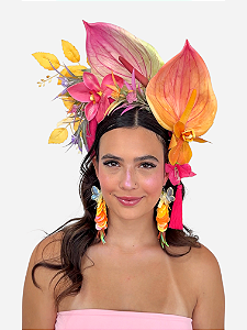 Tiara Buquê Floral Máxi