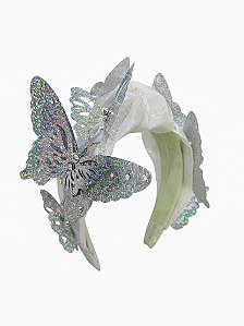 Tiara Borboletário Prata