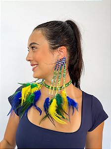 Ear Cuff Miçangas Brasilcore
