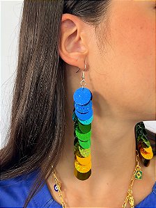 Brinco Paetê Brasilidade