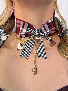 Choker Laço Xadrez Cowboy