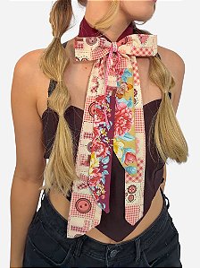 Choker Gravata Laço Love
