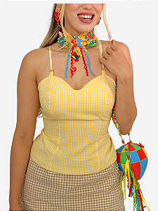 Top Corset Vicky Amarelo