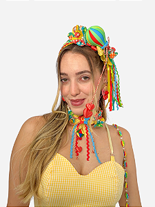 Tiara Balão Colorido