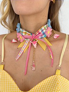 Choker Xadrez Correio Elegante