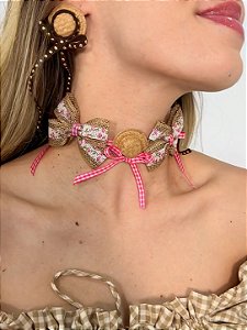Choker Chapéuzinho Rústico