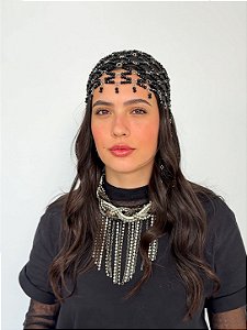Headpiece Touca Rede Preto