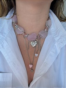 Colar Quartzo Rosa L’Amour